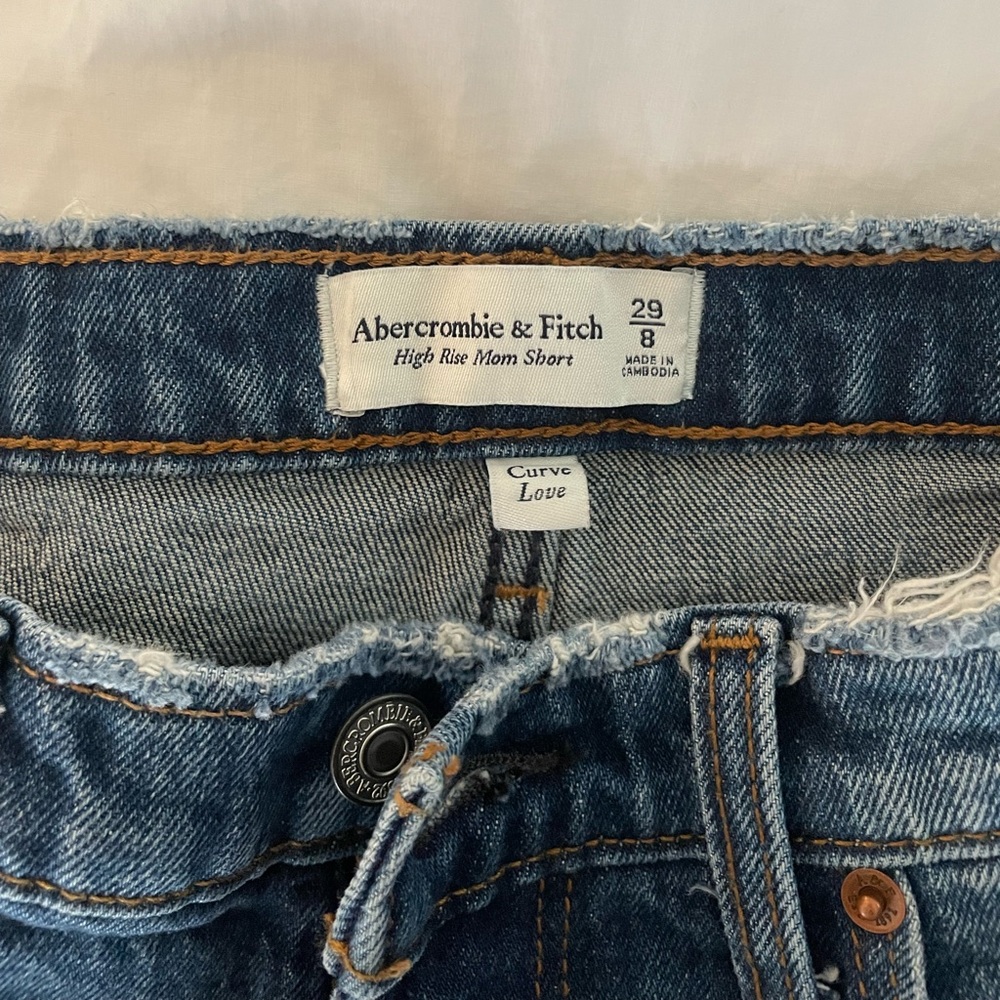 Abercrombie Curve Love High Rise Jean Shorts